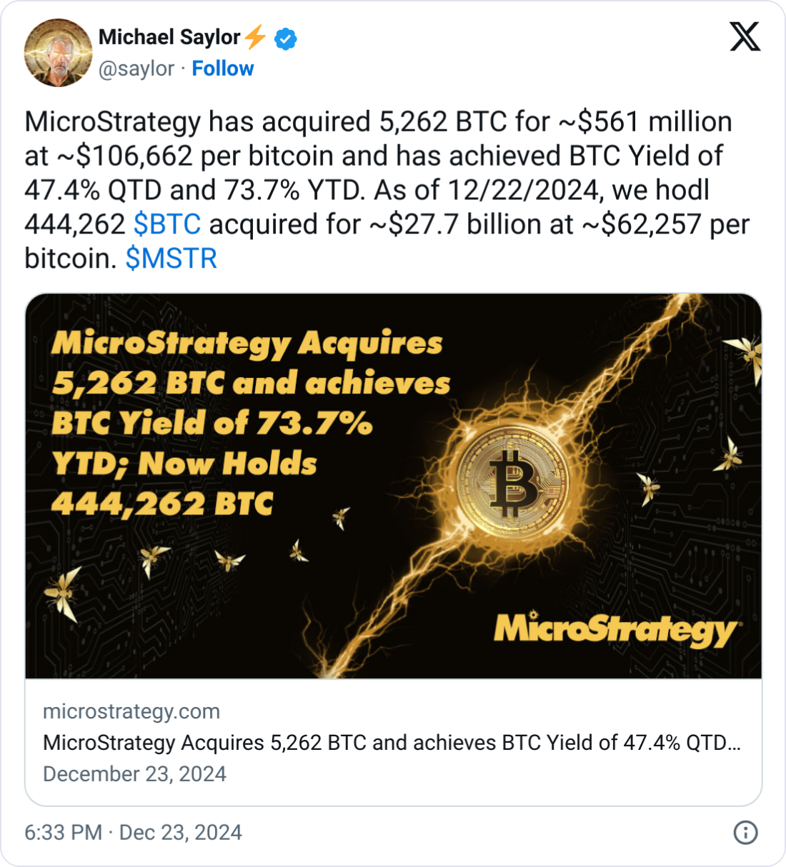 Bitcoin Price, MicroStrategy, Companies