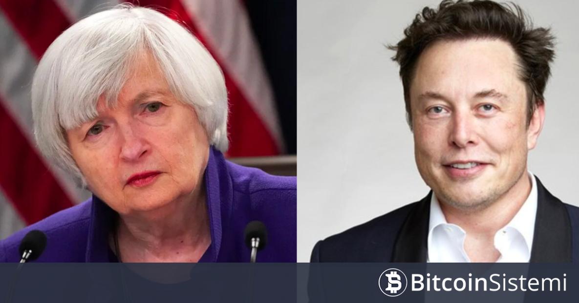 Elon Musk’tan Janet Yellen’a Bitcoin (BTC) Göndermesi!