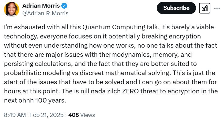 Technology, Cryptography, Quantum Computing