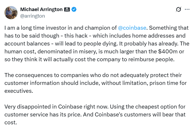 Coinbase veri sızıntısı kripto yatırımcılarını gerçek hayatta hedef haline getirdi