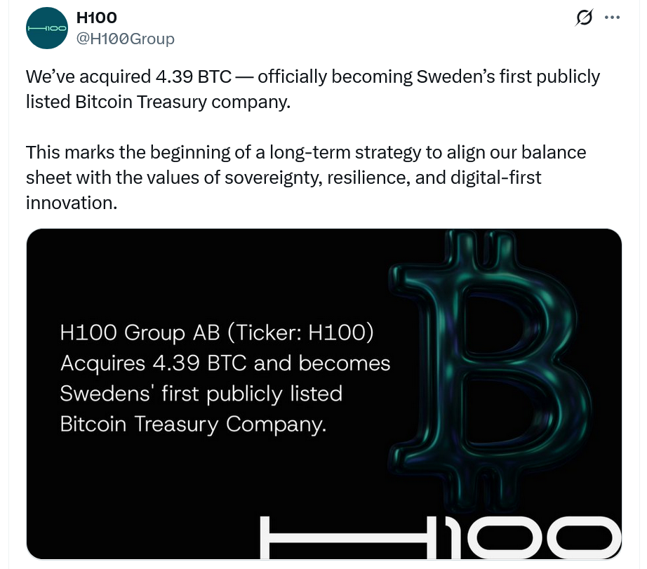 H100 hisseleri fırladı, Jiuzi 1.000 BTC için düğmeye bastı