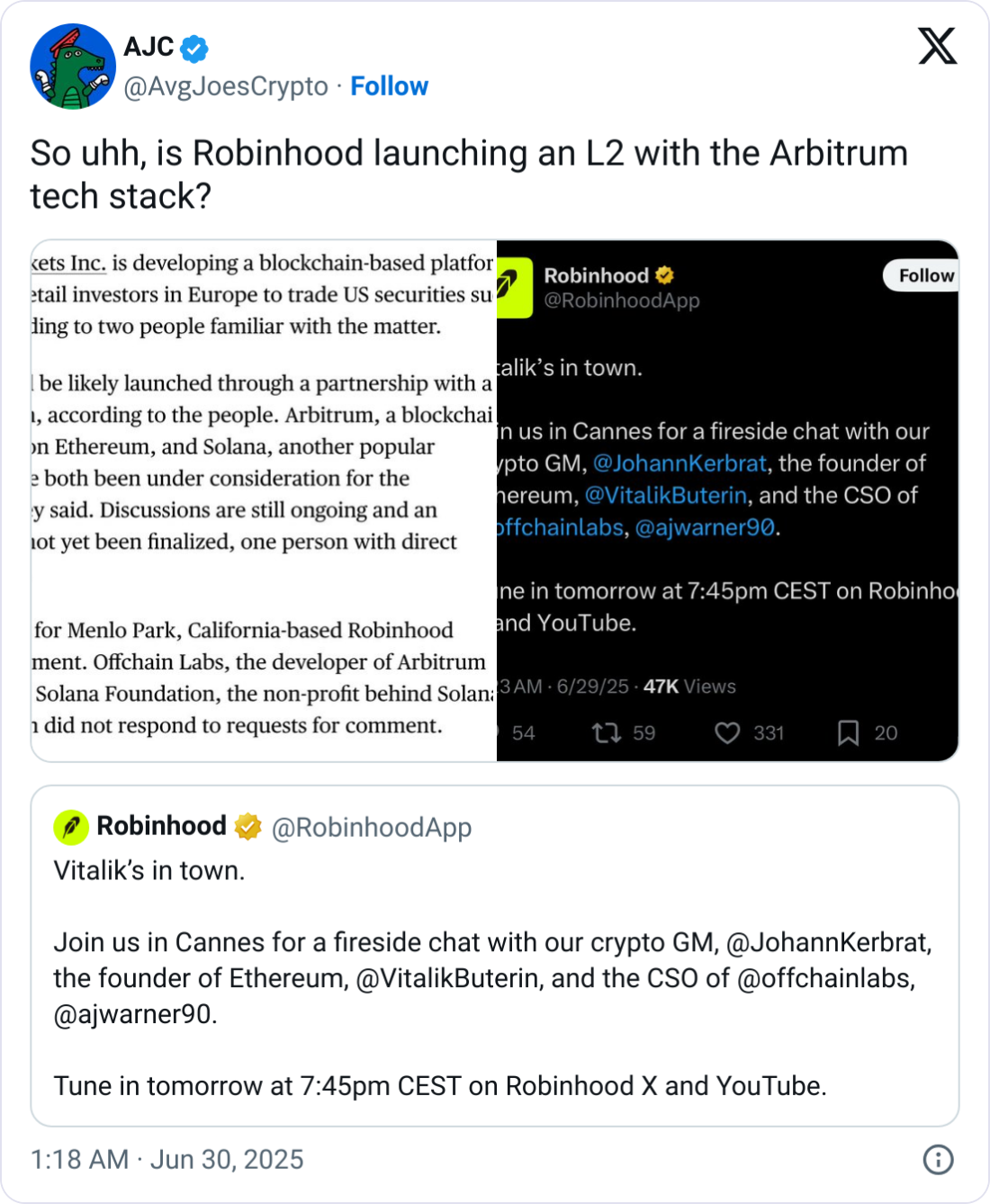 Arbitrum fiyatı Robinhood ortaklığı söylentisiyle yüzde 17 yükseldi