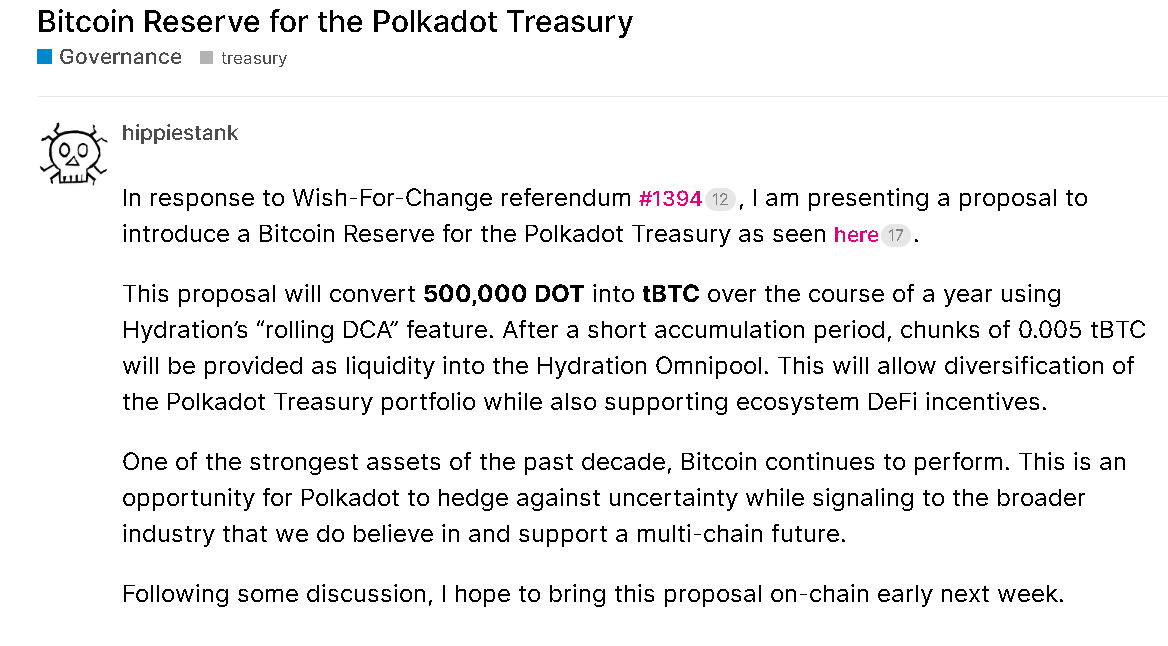 Polkadot topluluğu 500 bin DOT’u Bitcoin’e dönüştürme konusunda ikiye bölündü