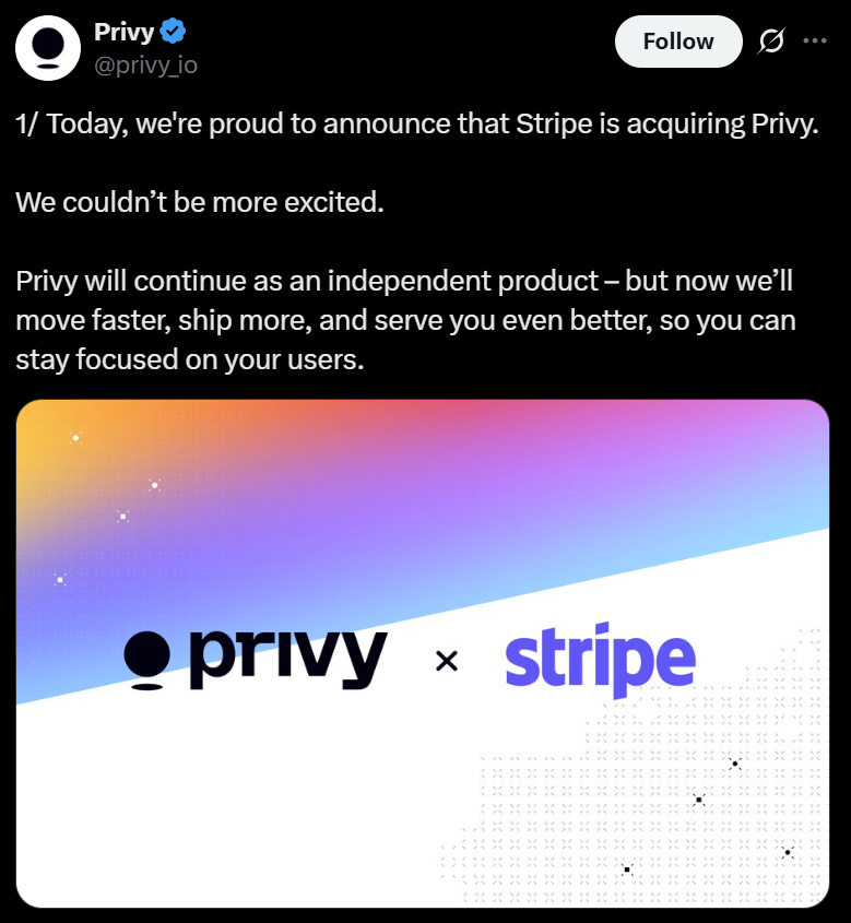 Stablecoin pazarında büyüyen Stripe, kripto cüzdan geliştiricisi Privy’yi satın aldı