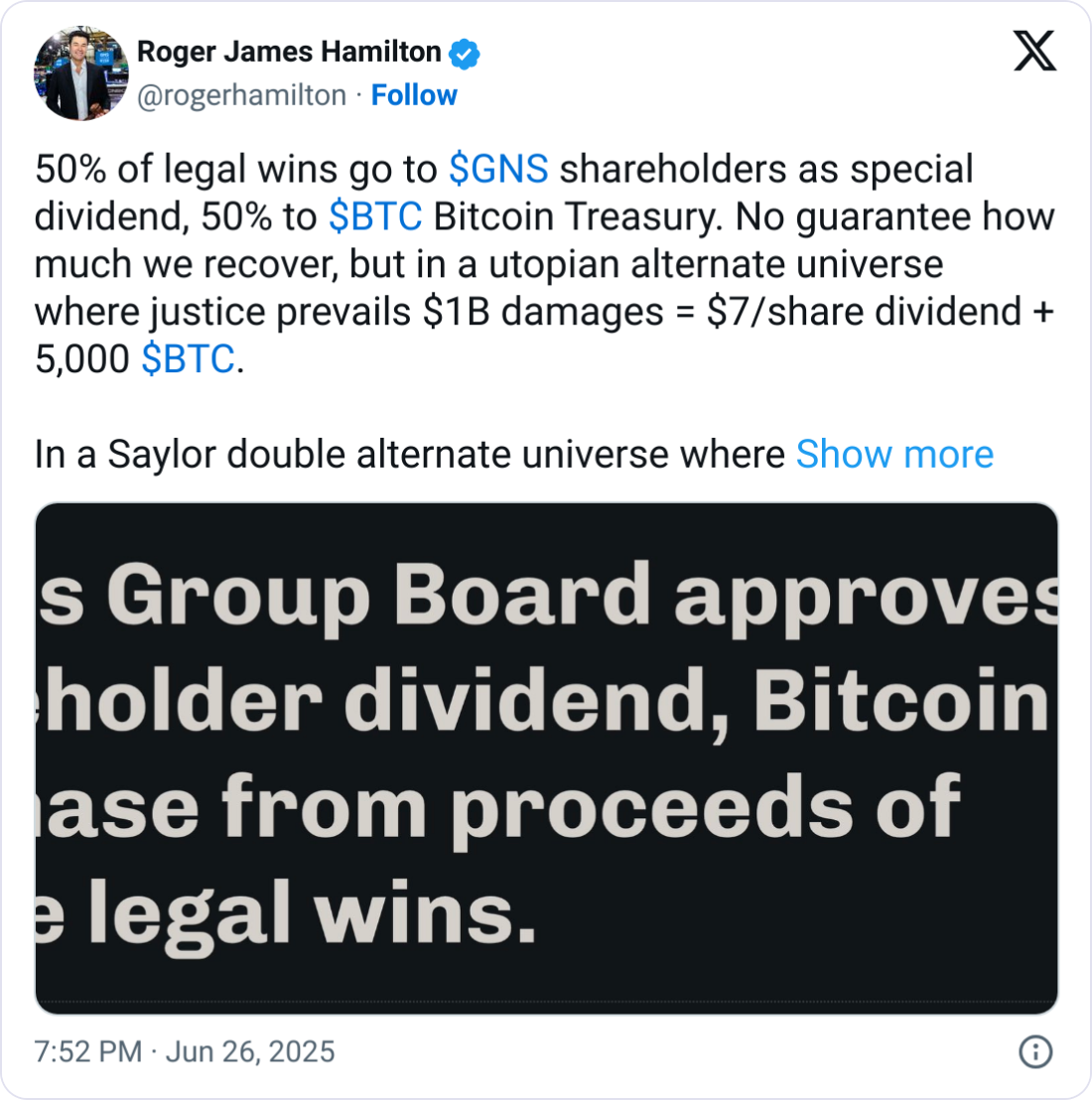 Yapay zeka şirketi milyar dolarlık dava kazançlarıyla Bitcoin alacak