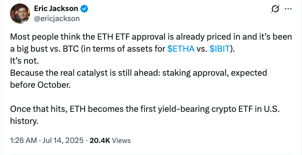 Ethereum için 1,5 milyon dolarlık tahmin: “Sıradaki sıçrama herkesi şaşırtabilir”