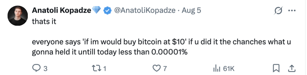 2010’da Bitcoin alan herkes dolar milyarderi olur muydu? Yatırımcı “hayır” diyor