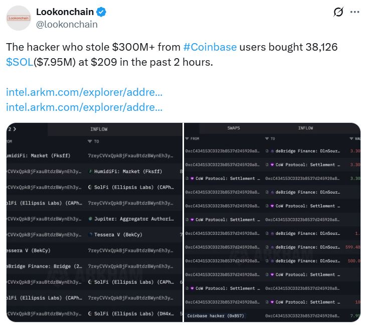 300 milyon dolar çalan Coinbase hackerı şimdi Solana topluyor