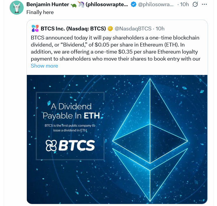 Kısa vadeli Ethereum yatırımcılarını satıştan caydırmak için sadakat ödemesi
