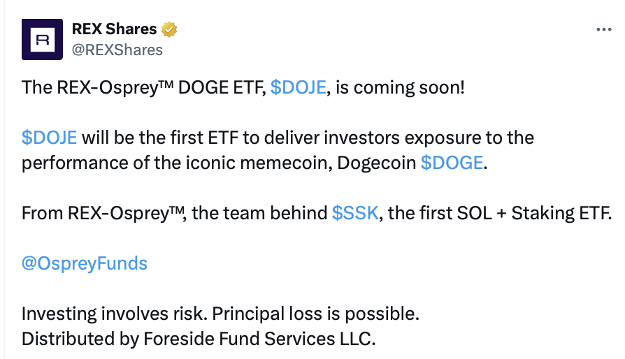 ABD’de ilk Dogecoin ETF onayı kapıda, DOGE fiyat patlaması beklentisi arttı