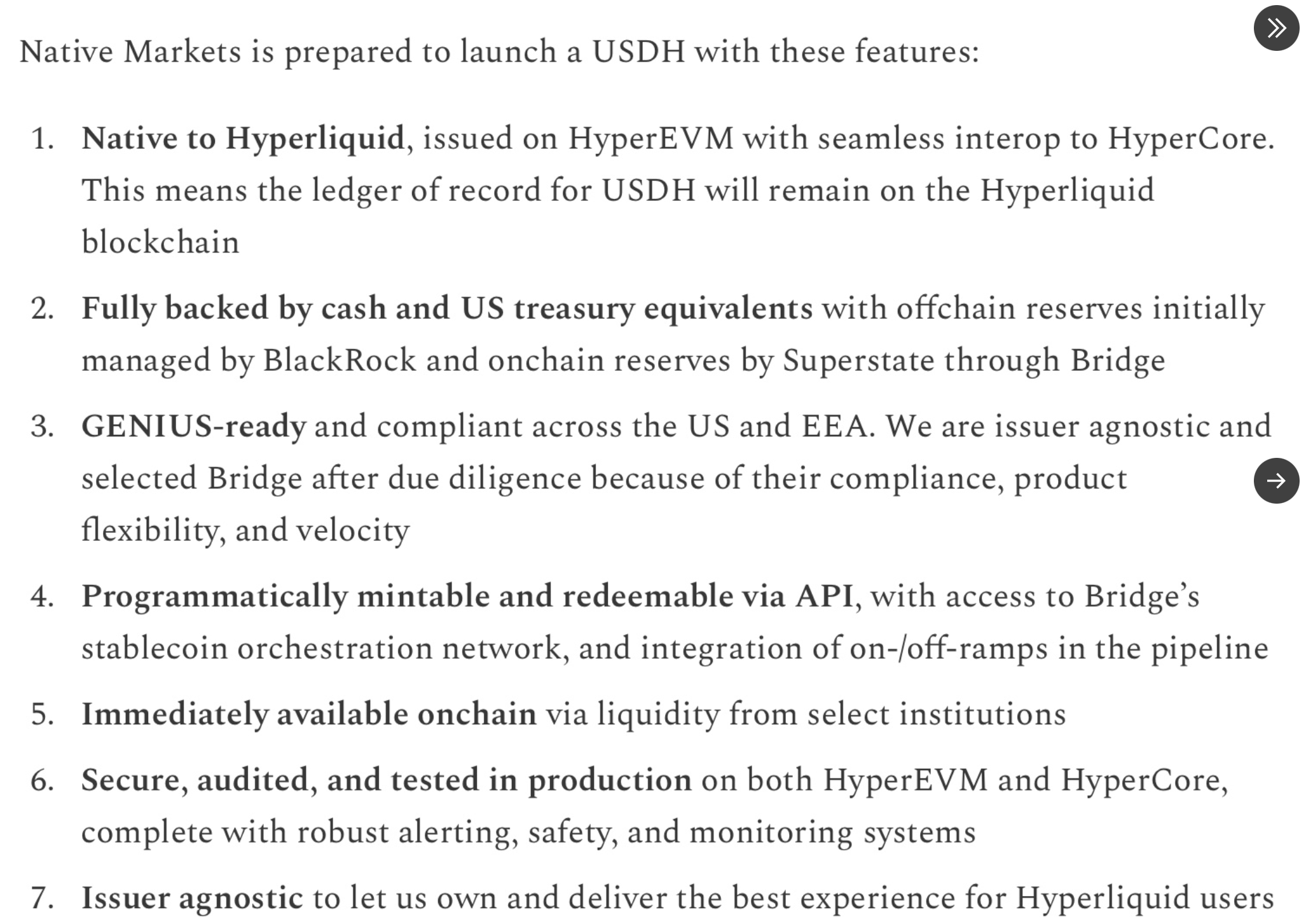Hyperliquid stablecoin’i USDH piyasaya sürüldü, ilk günde milyonlar aktı