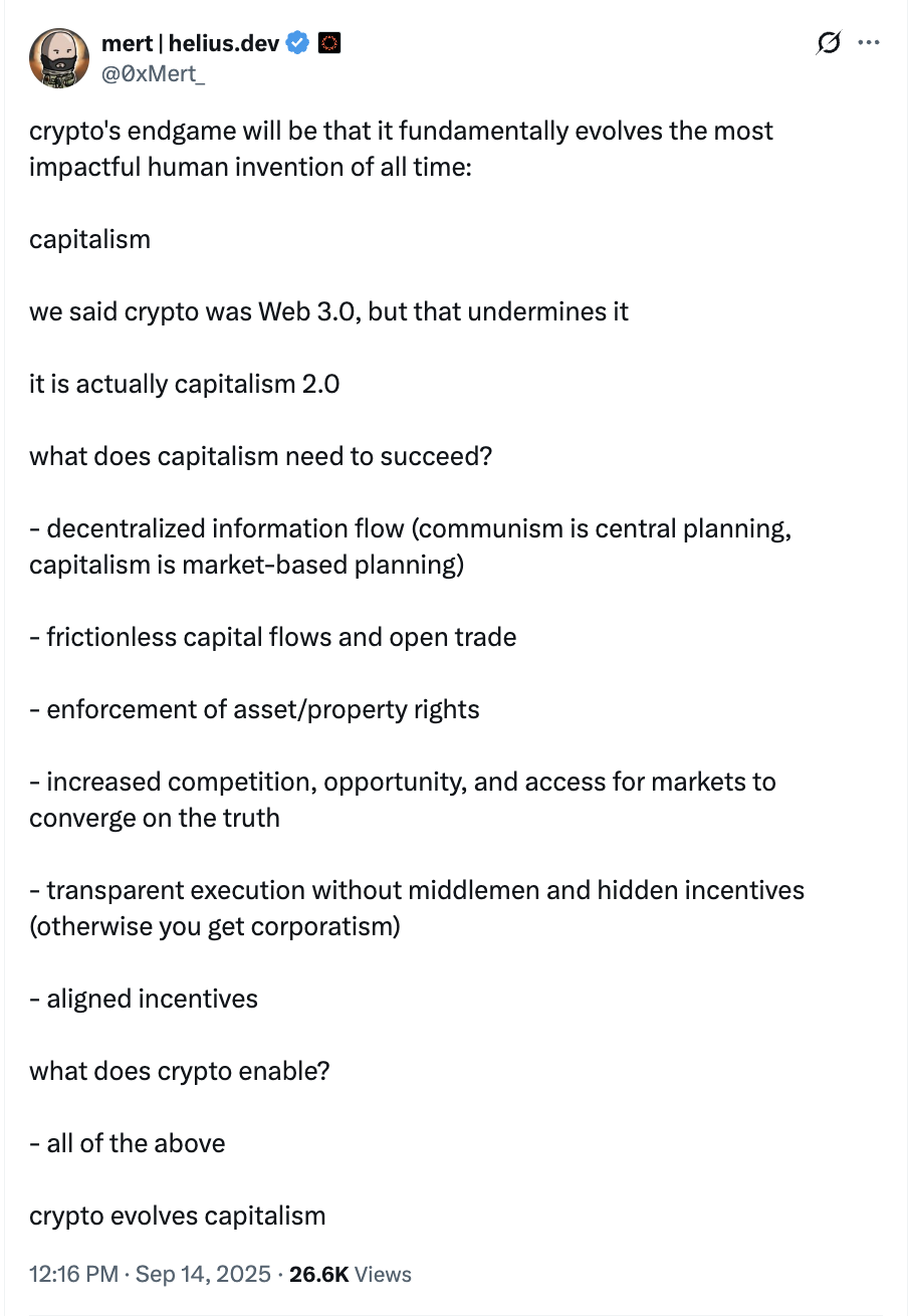 Kripto Web 3.0 değil, kapitalizm 2.0
