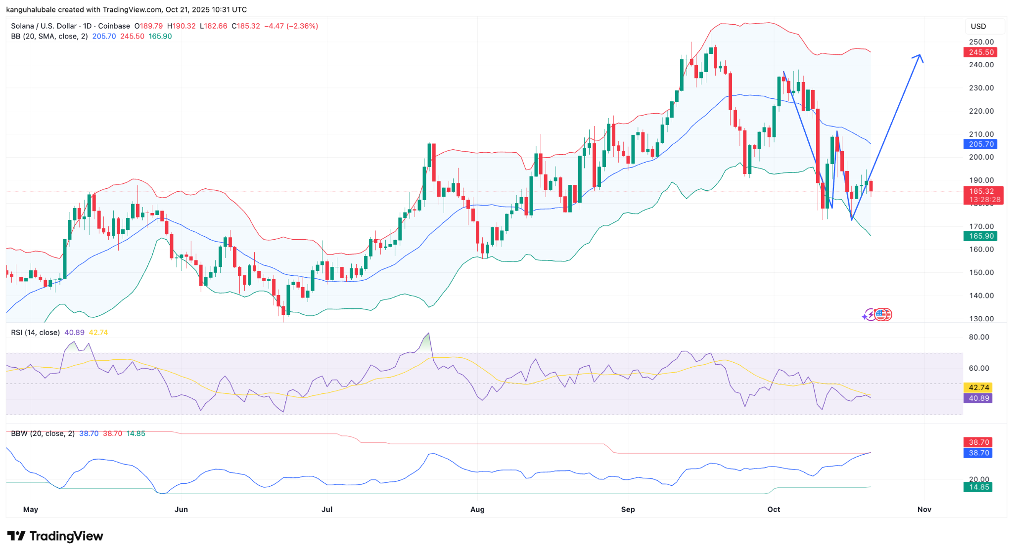 Solana 180 dolardan sıçrayacak mı? Bu formasyon hedefi 250 dolara koyuyor
