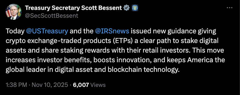 Vergi düzenleyicilerinden kripto ETP’lerine staking izni geldi