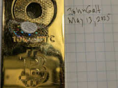 10 milyon dolarlık fiziksel Bitcoin külçesi 13 yıl sonra dijital cüzdana aktarıldı