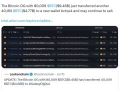 14 yıllık uykusundan uyanan Bitcoin balinası 4,7 milyar dolarlık BTC transfer etti