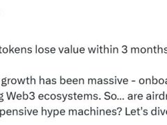 Airdrop tokenlerinin yüzde 88’i kısa sürede çöküyor!