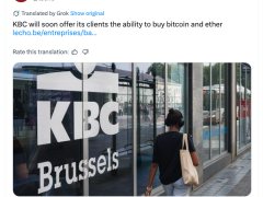 Belçikalı banka bireysel müşterilerine Bitcoin ve Ether sunacak