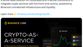 Binance’in yeni hizmetiyle bankalar doğrudan kripto alım satımı sunabilecek