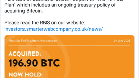 Bitcoin biriktirmeye başlayan web tasarımı firmasına yatırım yağdı