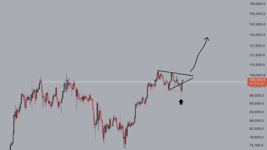 Bitcoin fiyat grafiğinde görülen boğa flaması 165.000 doları işaret ediyor