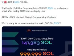 DeFi Development Corp Solana hazinesi 1 milyon SOL sınırına dayandı