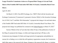 Dogecoin (DOGE) ve XRP ETF’leri hakkındaki karar askıya alındı