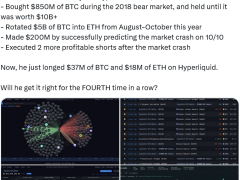 Ekim çöküşünü bilen balina 55 milyon dolar BTC ve ETH uzun pozisyonu açtı