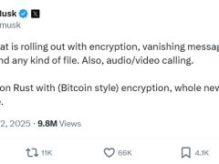 Elon Musk, Bitcoin tarzı şifrelemeye sahip XChat mesajlaşmasını duyurdu