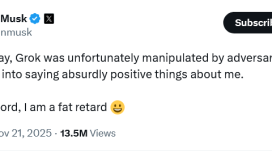 Elon Musk’ı öven yanıtlar AI krizini tetikledi