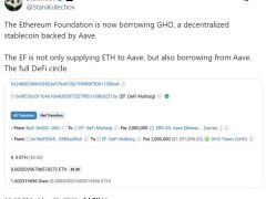 Ethereum Vakfı, Aave protokolünden stablecoin borçlandı