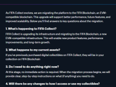 FIFA, NFT koleksiyonu için kendi blockchain ağını başlatıyor