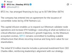 Halka açık şirketten Ethereum (ETH) satın almak için 57,8 milyon dolarlık fon