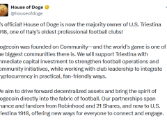 House of Doge, İtalyan futbol kulübü satın aldı