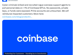 Kimlik avı saldırısına uğrayan Coinbase 400 milyon dolarlık faturayla karşı karşıya