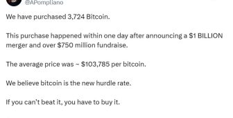 Kripto girişimcisinin şirketi 386 milyon dolarlık Bitcoin alımı yaptı