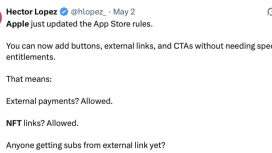 Kripto uygulamalar App Store dışına yönlendirme yapabilecek