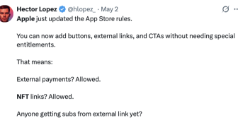 Kripto uygulamalar App Store dışına yönlendirme yapabilecek