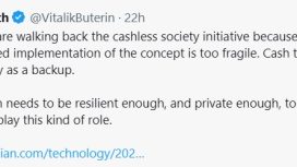 Kriz anında Ethereum gibi merkeziyetsiz çözümler nakdin yerini alabilir — Vitalik Buterin