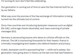 Özgür internet yok oluyor, distopik dünya kuruluyor