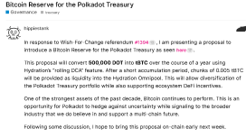 Polkadot topluluğu 500 bin DOT’u Bitcoin’e dönüştürme konusunda ikiye bölündü