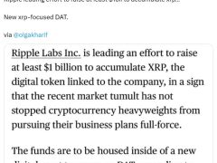 Ripple 1 milyar dolarlık alımla kendi dijital hazinesini kuracak