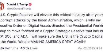 Ripple bağlantılı lobicilik iddialarıyla Trump kripto rezerv planını zora soktu