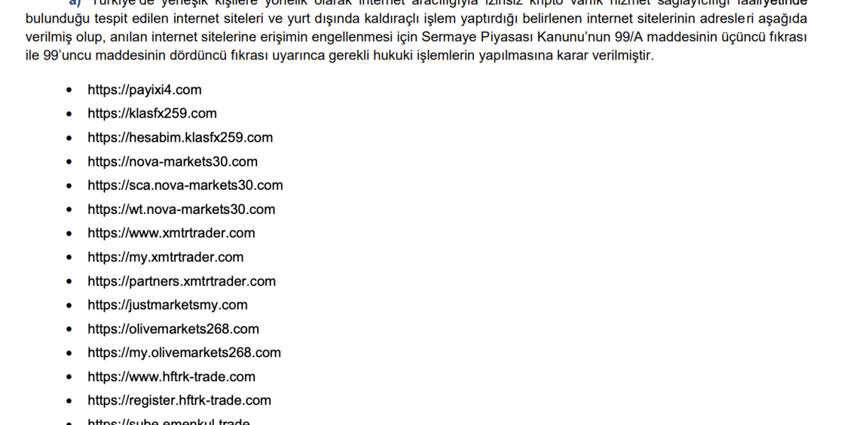 Sermaye Piyasası Kurulu, PancakeSwap dahil 46 kripto sitesine erişimi engelledi