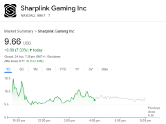 SharpLink 30 milyon dolarlık yeni alımla en büyük ETH hazinesine sahip şirket oldu