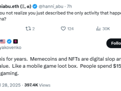 Solana’nın kurucusu memecoin ve NFT’leri “dijital çöp” diye nitelendirdi