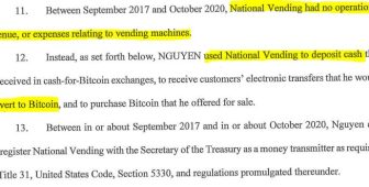 “Sorgusuz sualsiz” Bitcoin bozdurma hizmeti veren kişiye altı yıl hapis