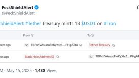 Tether, Tron ağı üzerinde 1 milyar USDT daha basarak Ethereum’u geçti