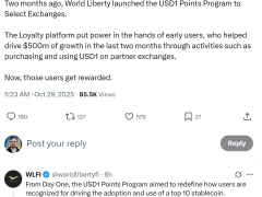 Trump destekli World Liberty’den 1,2 milyon dolarlık WLFI airdrop’u