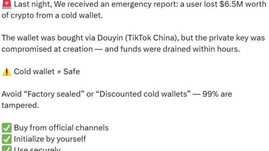 Ucuza aldığı soğuk cüzdana 7 milyon dolarlık kripto para kaptırdı